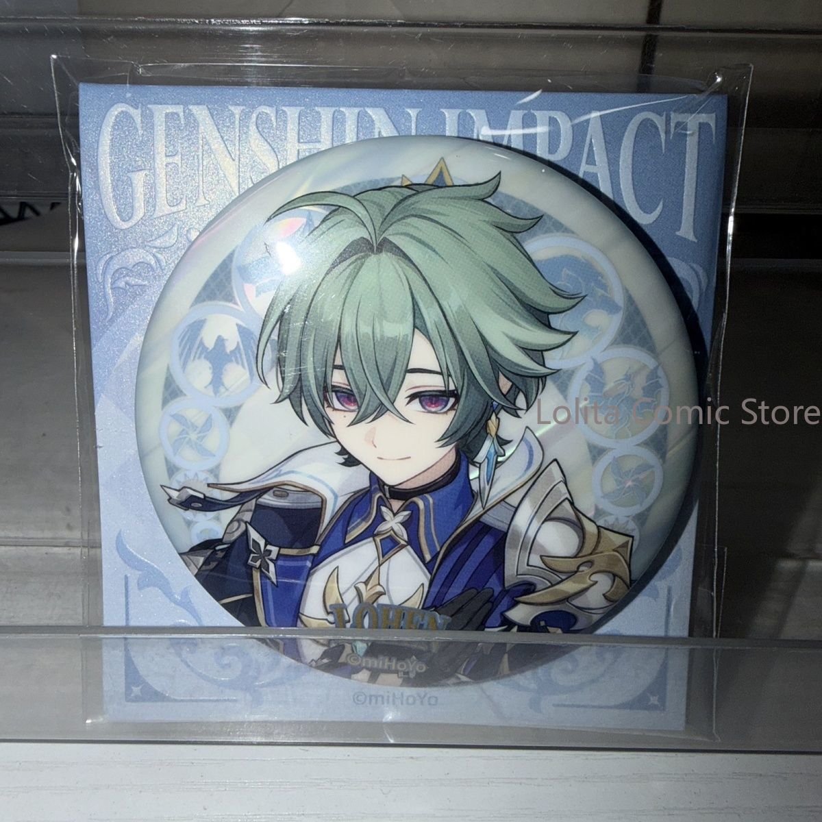 Embroidery Reddit - Anime Genshin Impact Lohen Cosplay Przypinka
