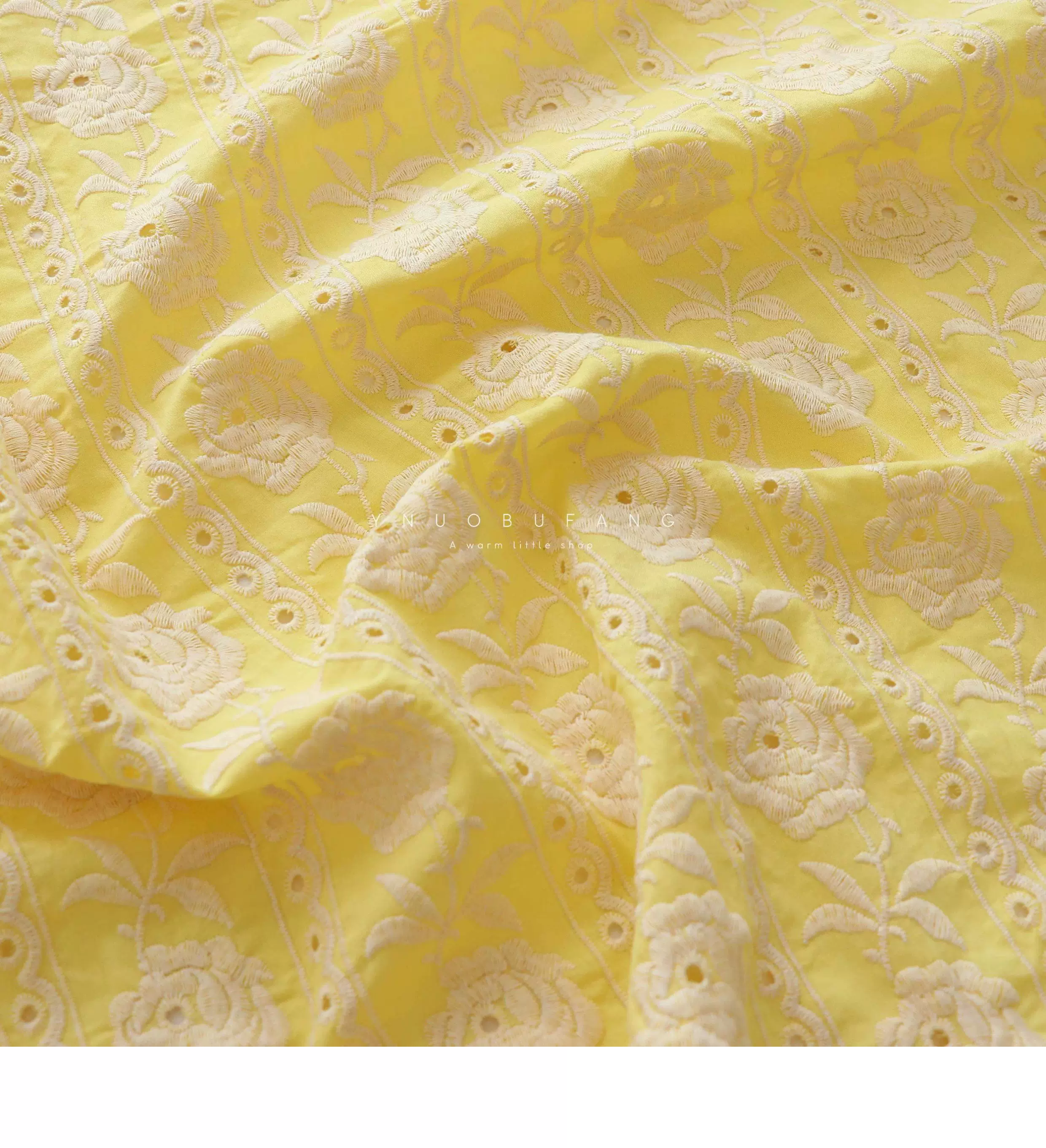 100% bawełna, żółta koronkowa  – Embroidery Yellow Dress recenzja i cena