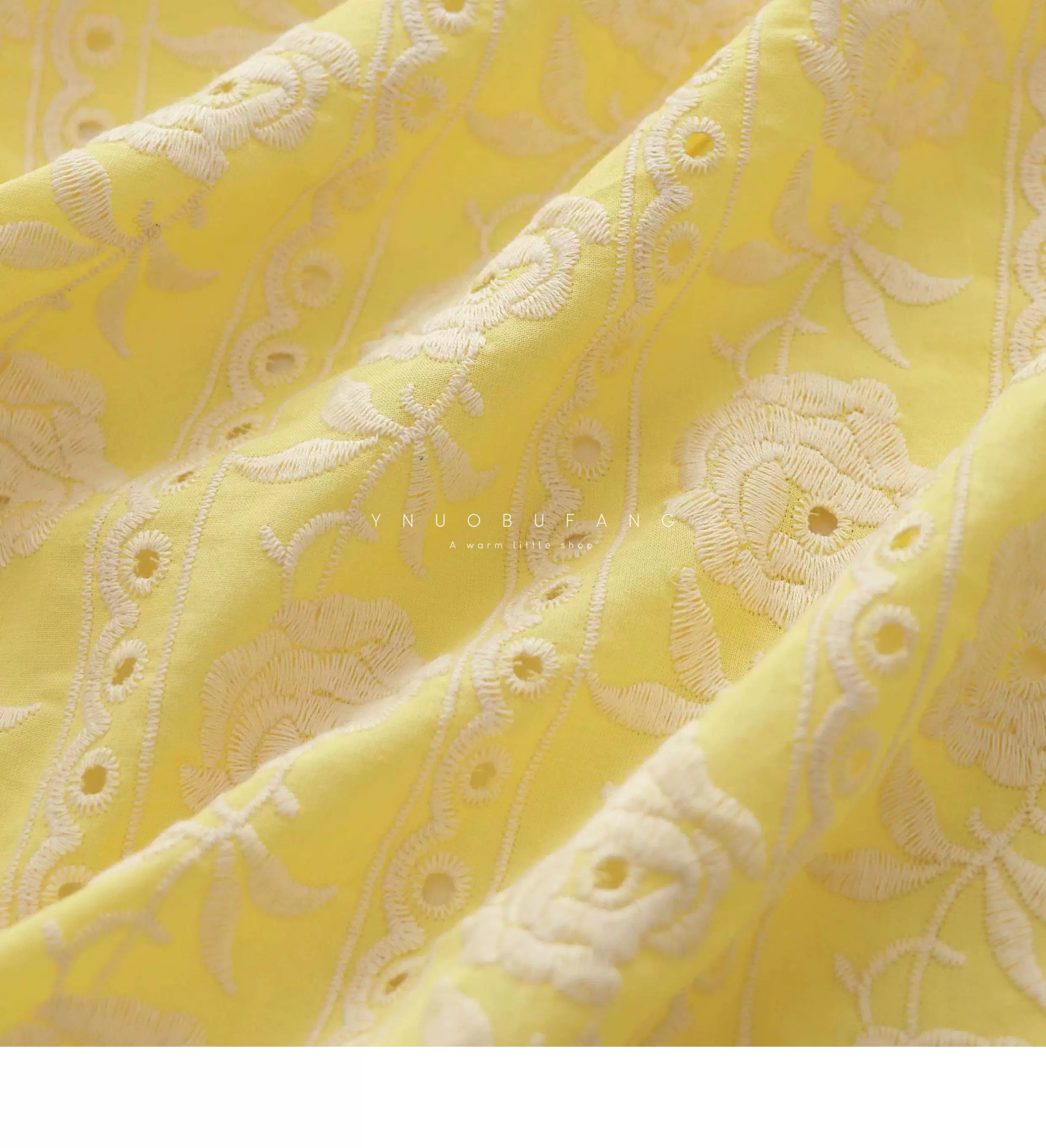100% bawełna, żółta koronkowa  – Embroidery Yellow Dress recenzja i cena