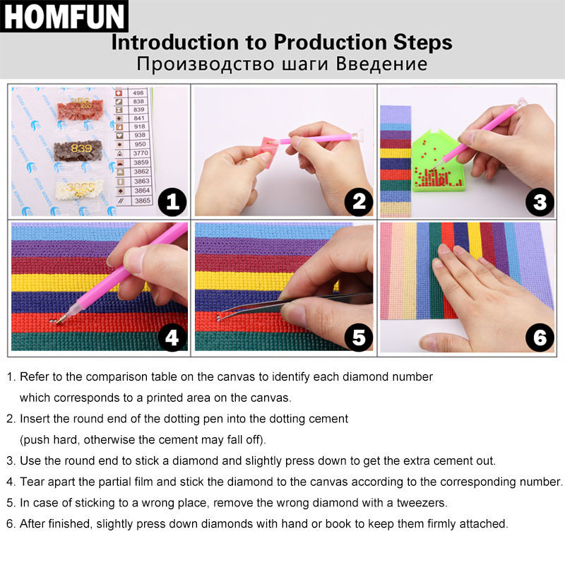 HOMFUN Art 5D Diy Diamond Pain – Embroidery Lady Bug recenzja i cena