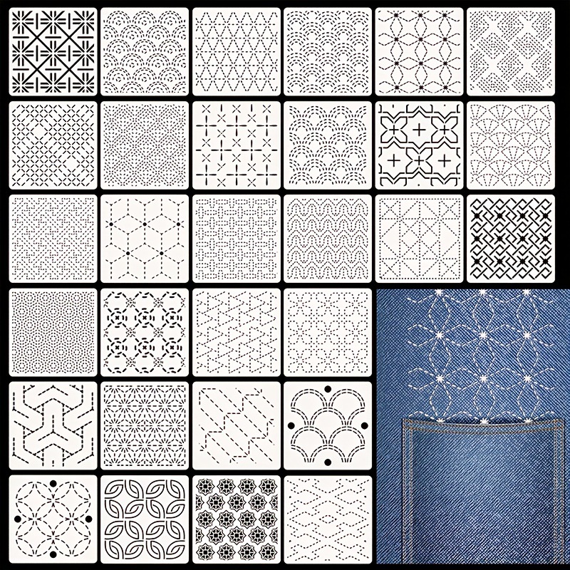 30 szt. Szablonów do haftu DIY – Embroidery Meaning recenzja i cena