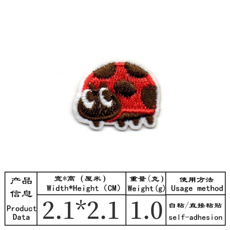 50 sztuk/partia Naszywka hafto – Embroidery Lady Bug recenzja i cena