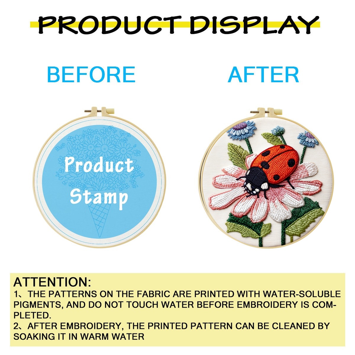 1 zestaw: Zestaw do haftu DIY  – Embroidery Lady Bug recenzja i cena
