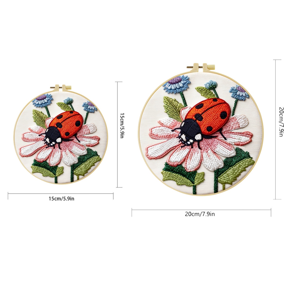 1 zestaw: Zestaw do haftu DIY  – Embroidery Lady Bug recenzja i cena