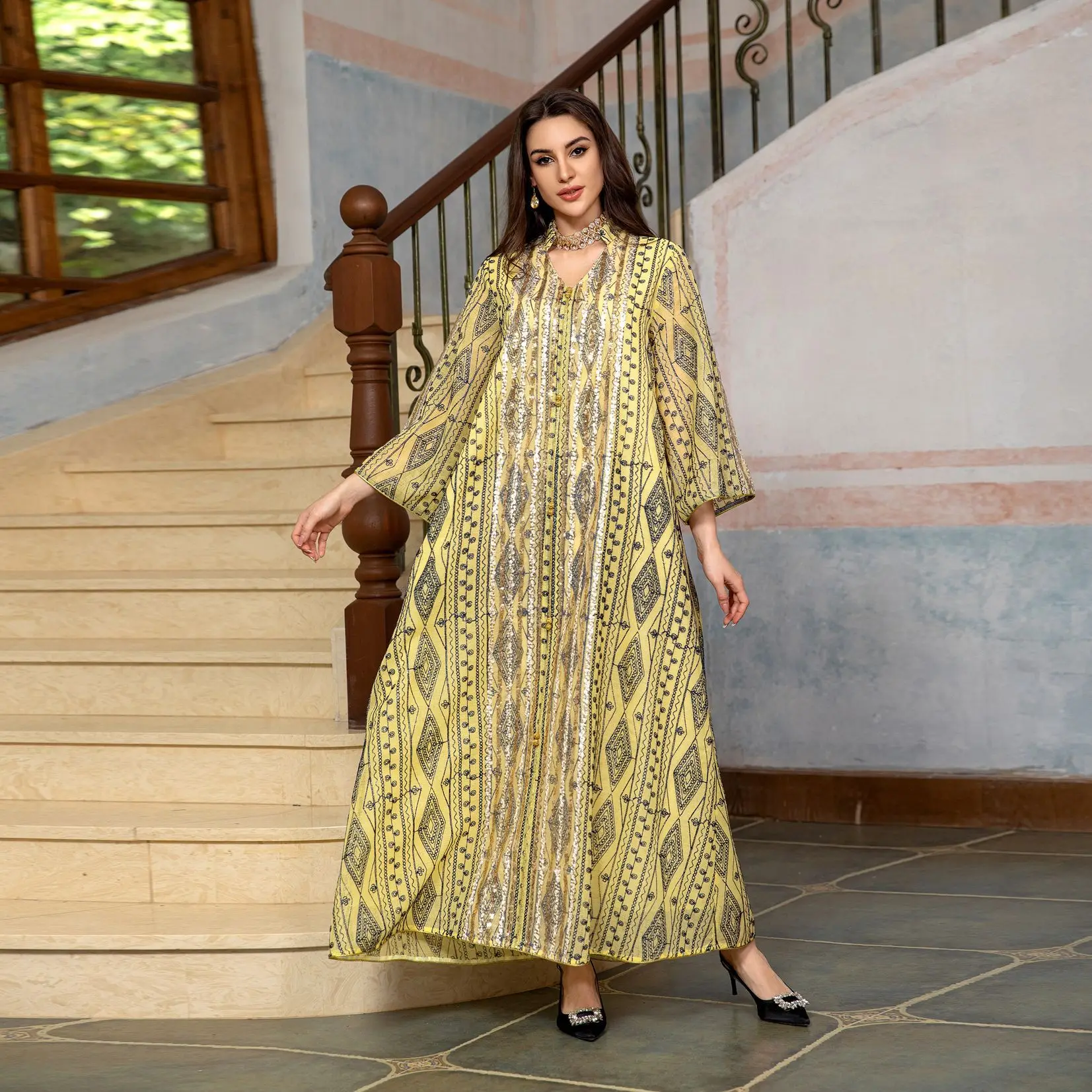 Sukienka na Eid Abaja Haftowan – Embroidery Kebaya recenzja i cena